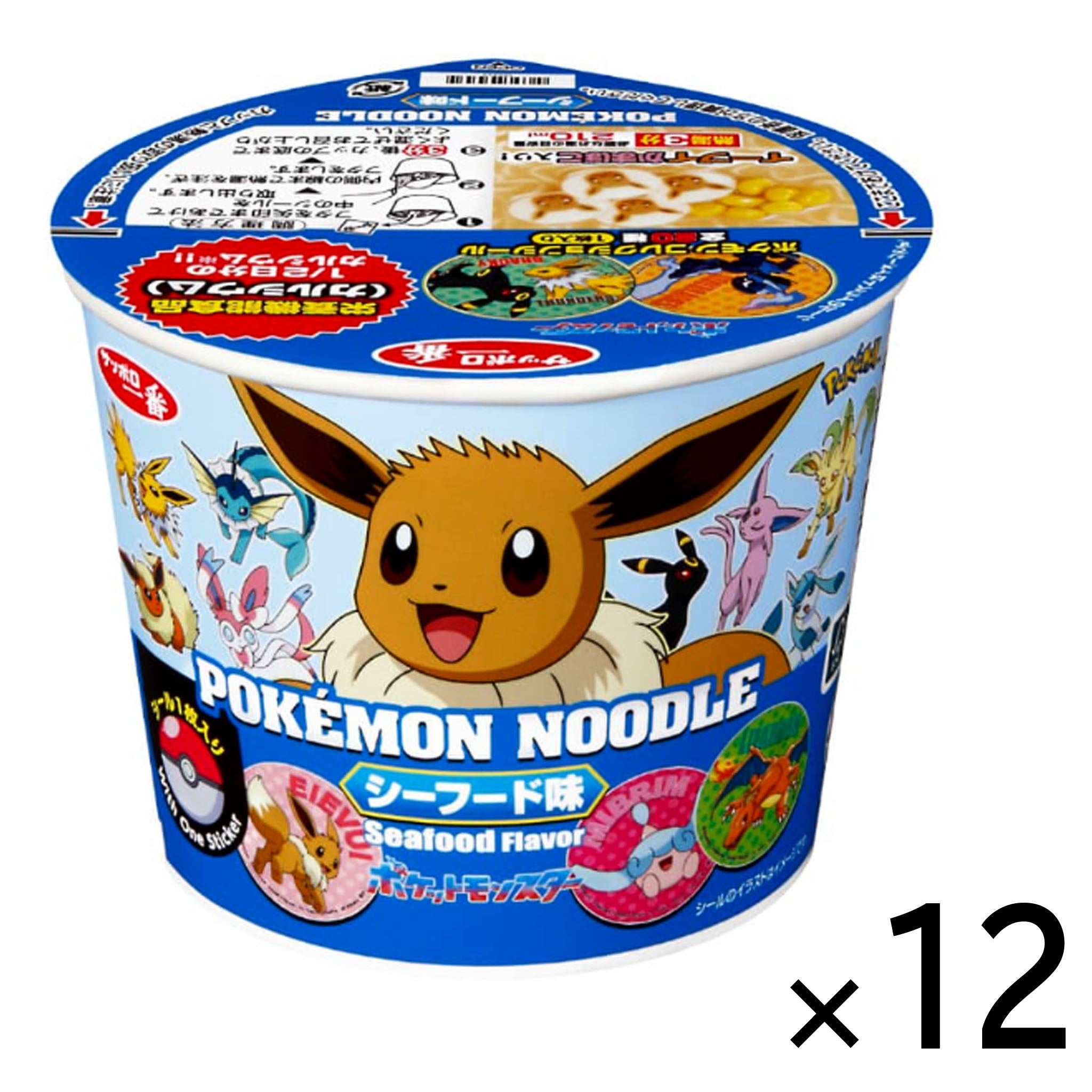 Sanyo Foods Pokemon Noodle Seafood【12 Set】